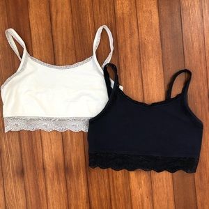 Abercrombie Kids Lacy Bralettes 2-Pack Bundle